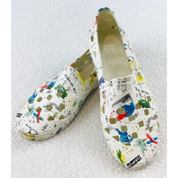 (RARE) VANS • No-Comply x Daniel Johnston Slip-On Trek Slippers, 7 - Picture 11 of 15